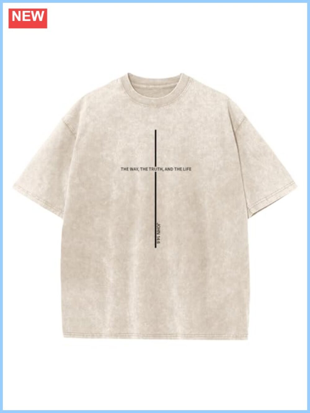 Christian Jesus Religious T-Shirt Acid Wash Oversized Graphic Tee